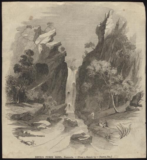 Devils Punch Bowl, Tasmania [picture] / S.C.; from a sketch by Fenton, Esq