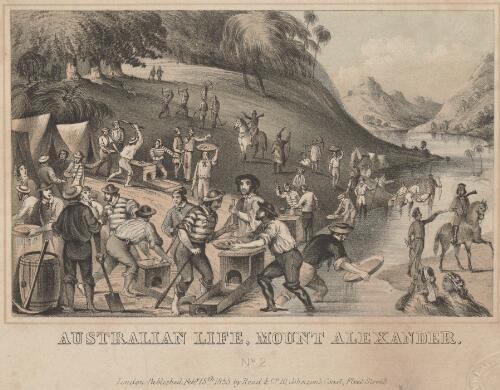 Australian life, Mount Alexander, Victoria, 15 February 1853 [picture]