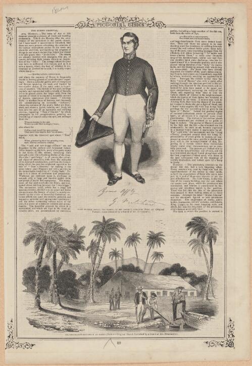 [Portrait of George Pritchard]; Mr Pritchard's residence at Tahiti [picture]
