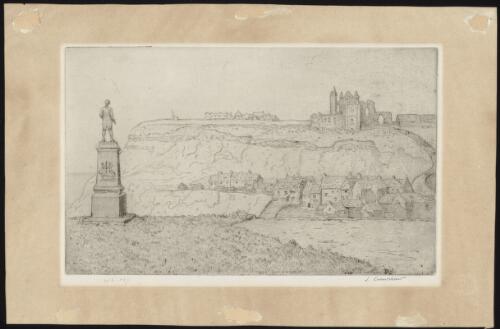 Whitby, Capt. Cook's monument [picture] / L. Crawshaw