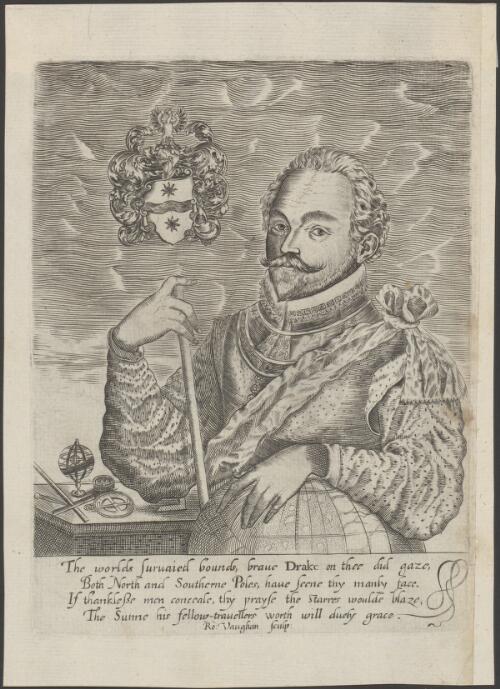 [Portrait of Sir Francis Drake] [picture] / Ro. Vaughan sculp