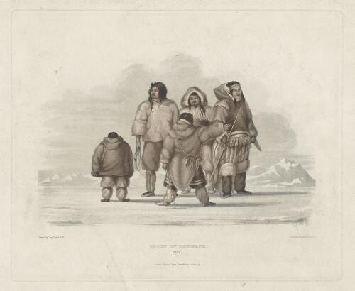 Group of Eskimaux 1822 [picture] / drawn by Captn. Lyon; engraved by Edwd. Finden