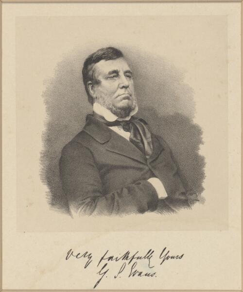 [Portrait of the Hon. George Samuel Evans] [picture]