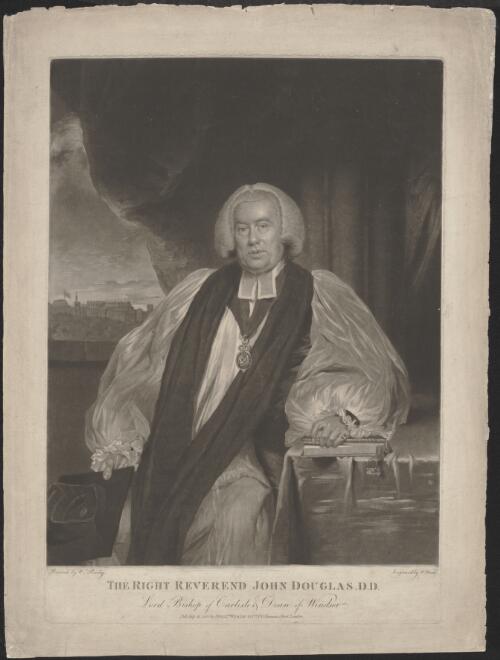 The Right Reverend John Douglas D.D., Lord Bishop of Carlisle & Dean of Windsor [picture] / painted by W. Beechey; engraved by W. Ward