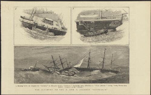 The accident to the P. and O. steamer, Australia [picture]