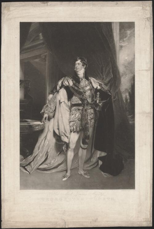 His most gracious Majesty George the Fourth [picture] / painted by Sir Thomas Lawrence; engraved by Thomas Hodgetts