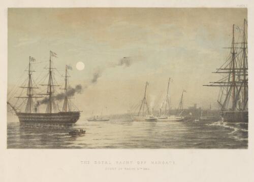 The royal yacht off Margate, night of March 5th 1863 [picture]