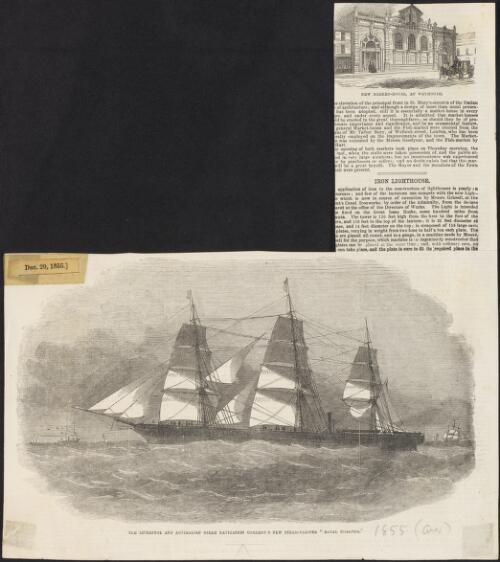 The Liverpool and Australian Steam Navigation Company's new steam Clipper Royal Charter, 1855 [picture]
