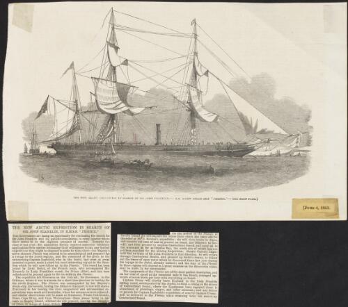 The new Arctic expedition in search of Sir John Franklin, H.M. screw steamship Phoenix [picture] / E.W