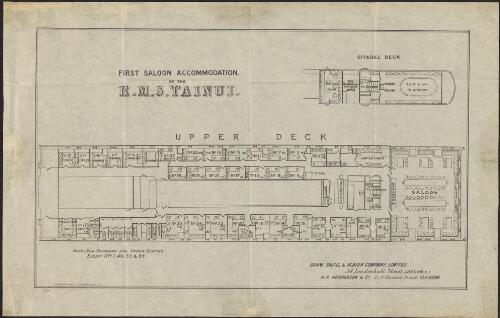 First saloon accommodation of the R.M.S. Tainui [picture] / Dunn, Collin & Co