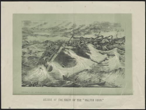 Rescue of the crew of the Walter Hood [picture] / M. Scott