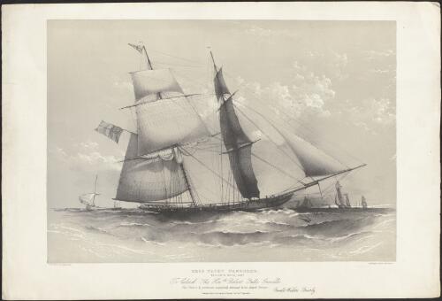 Brig yacht Wanderer [picture] / O.W. Brierly del. & lith.; Day & Haghe, lithrs to the Queen