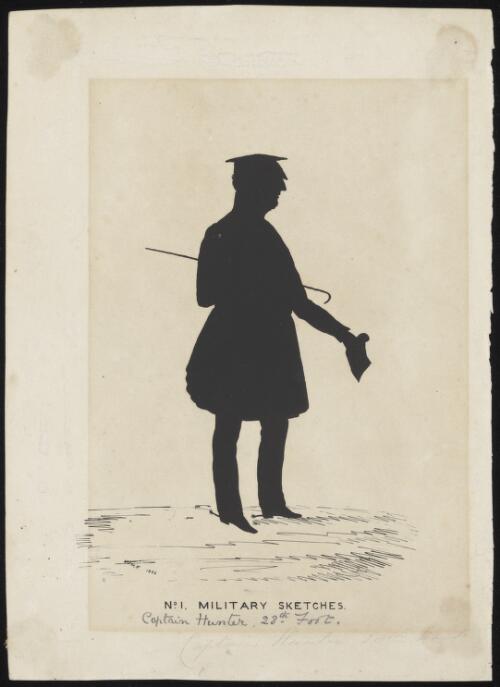 [Silhouette of Captain Hunter, 28th Foot] [picture] / W.H.F. 1836