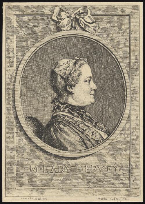 M. Lady Hervey [picture] / Cochin filius del. 1752; H. Watelet sculpsit 1752