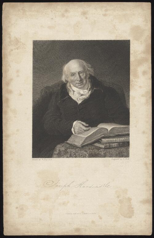 [Portrait of Joseph Hardcastle] [picture] / painted by W. Fry; engraved by F. Holl