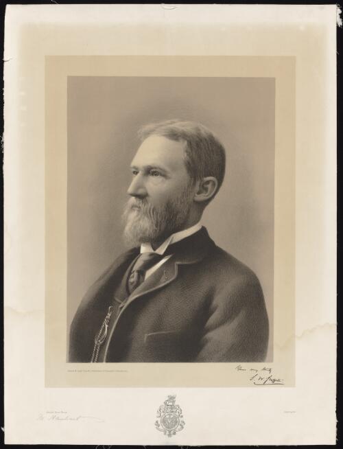 [Portrait of Sir Samuel Griffith] [picture] / M.[?] Hanhart