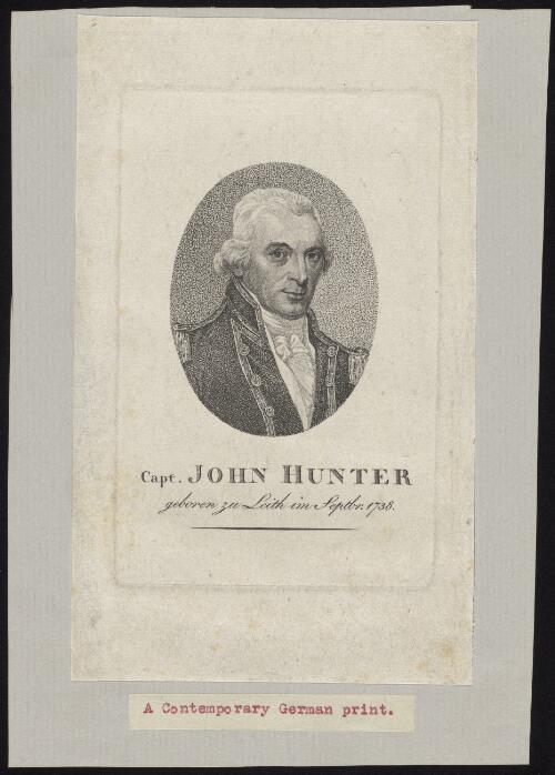 Capt. John Hunter, geboren zu Leith im Septbr. 1738 [picture]