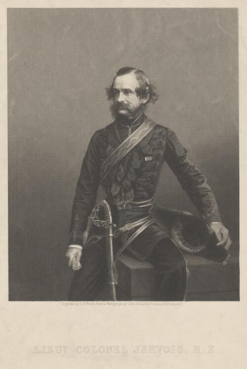 Lieut. Colonel Jervois, R.E. [picture] / engraved by D.J. Pound from a photograph by John & Charles Watkins
