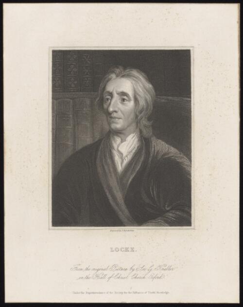 Locke, from the original picture by Sir G. Kneller in the hall of Christ Church, Oxford [picture] / engraved by J. Posselwhite