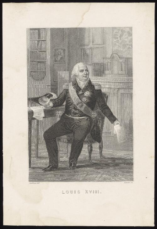 Louis XVIII [picture) / Gaildrau del.; Reville sc