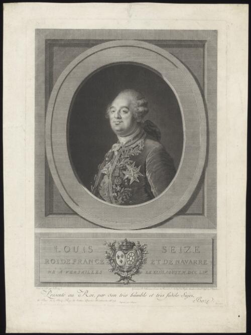 Louis Sieze, Roi de France et de Navarre [picture] / peint en 1785 par J. Boze; grave par B.L. Henriquez