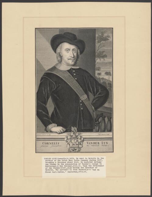 Cornelis Vander Lyn, Gouverneur Generaal van Nederlands Indien [picture] / M. Balen delineavit ad effig.; Dirk Jongman sculps