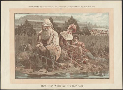 How they watched the cup race, 1884 [picture] / Troedel & Co. print