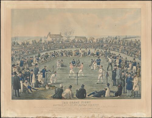 The great fight between Broome and Hannan for L.1,000 [picture] / painted by H. Heath; engraved by C. Hunt