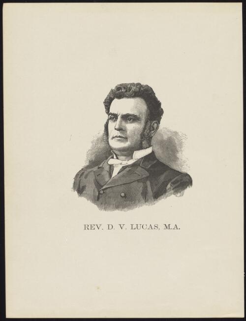 Rev. D.V. Lucas, M.A. [picture] / Calvert sc
