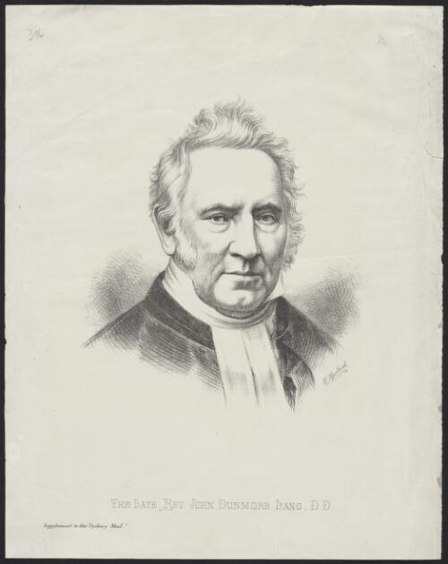 The late Rev. John Dunmore Lang, D.D. [picture] / W. Macleod