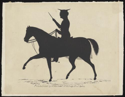 [Silhouette of a mounted officer] [picture] / W.H.F