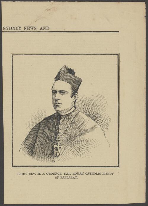 Right Rev. M.J. O'Connor, D.D., Roman Catholic Bishop of Ballarat [picture]