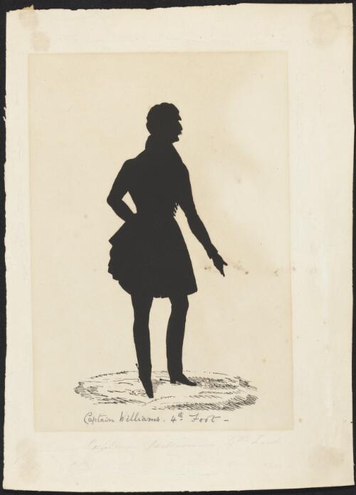 [Silhouette of Captain Williams, 4th Foot] [picture]