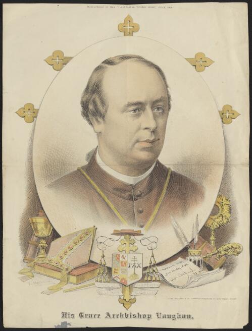 His Grace Archbishop Vaughan [picture] / Gibbs, Shallard and Co. lithographers