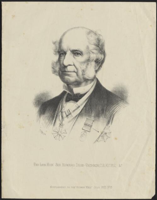 The late Hon. Sir Edward Deas-Thomson, C.B., K.C., M.G. &c. [picture] / W. Macleod