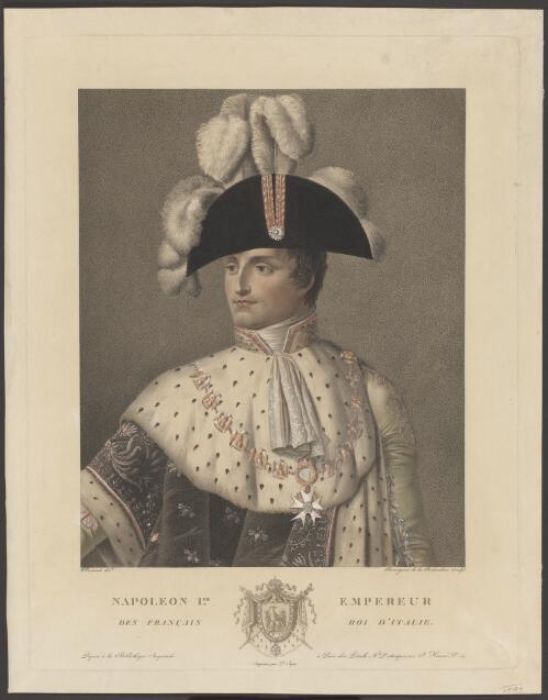 Napoleon Ier, Empereur des Francais, Roi d'Italie [picture] / Dumont delt.; Bourgeois de la Richardiere sculpt