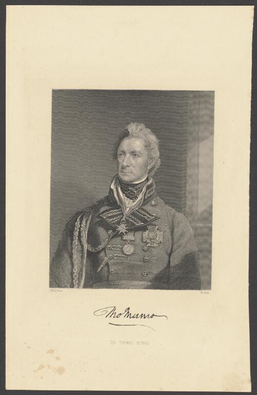 Sir Thomas Munro [picture] / M.A. Shee; W. Holl