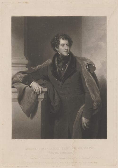 Constantine Henry, Earl of Mulgrave, Viscount Normanby, Lord Lieutenant General and General Governor of Ireland &c. &c. &c. [picture] / painted by H.P. Briggs; engraved by Charles Turner