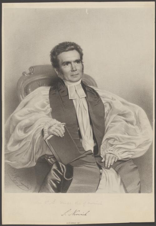 [Portrait of Revd. Dr. Samuel Hinds, Bishop of Norwich] [portrait] / T.H. Maguire 1850