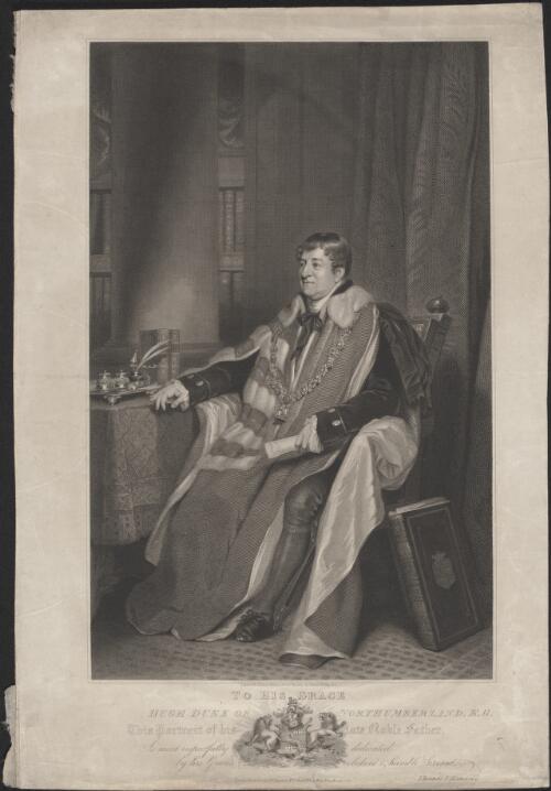 [Portrait of Hugh Percy, Duke of Northumberland] [picture] / engraved by Thomas Ranson from a painting by Thomas Phillips