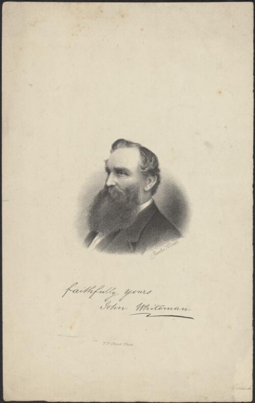 [Portrait of John Whiteman] [picture] / Charles Turner; T.F. Chuck