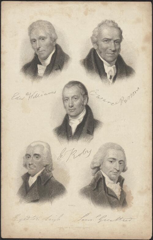 [Portraits of five men] [picture] / W. Holl sc
