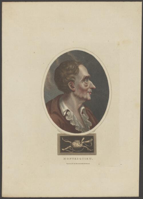 Montesquieu, engraved for the Encyclopaedia Londinensis [picture] / J. Chapman sculpt