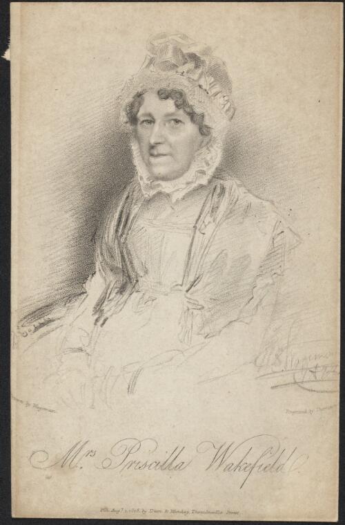 Mrs Priscilla Wakefield [picture] / drawn by Wageman; engraved by Thomson