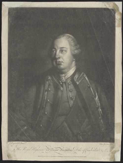 His Royal Highness William Augustus Duke of Cumberland &c. [picture] / J. Reynolds pinxt.; Chas. Spooner fect
