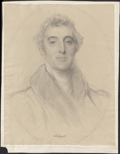 [Portrait of the Duke of Wellington] [picture] / from a drawing by Sir Thos. Lawrence; engraved by F.C. Lewis