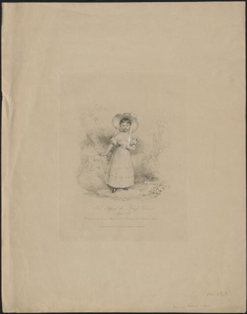 Her Highness the Princess Victoria, August 1828 [picture] / engraved by Thomas Wright from a drawing by S. Catterson Smith