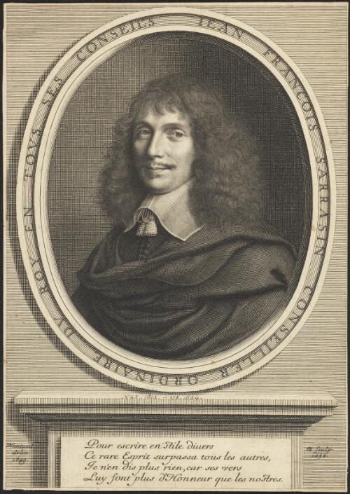 Jean Francois Sarrasin, conseiller ordinaire du Roy en tous ses conseils [picture] / Nanteuil delin. 1649 et sculp. 1656