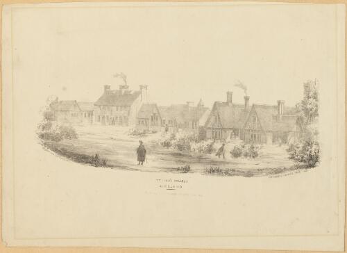St. John's College, Auckland [picture] / drawn and lithographed, Cuthbert C. Clarke