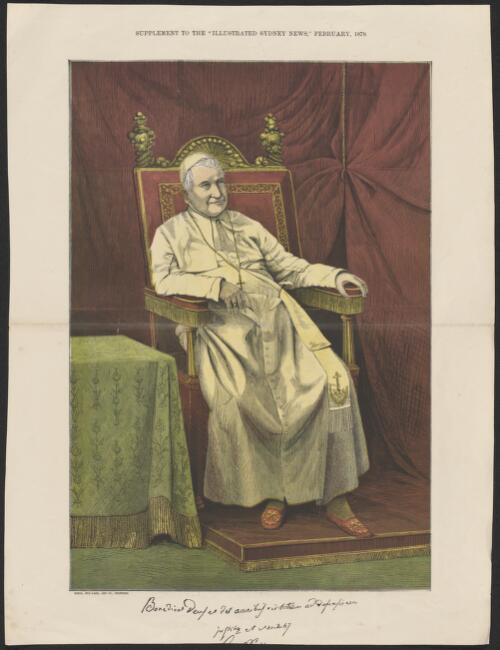 [Portrait of Pope Pius IX] [picture] / Gibbs, Shallard and Co